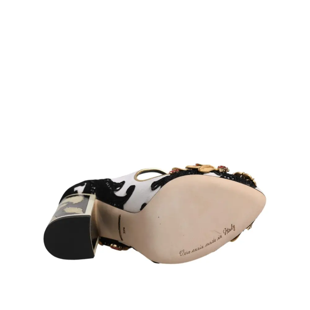 Dolce & Gabbana Multicolor verschönerte Absätze Pumps Schuhe - EU35.5/US5