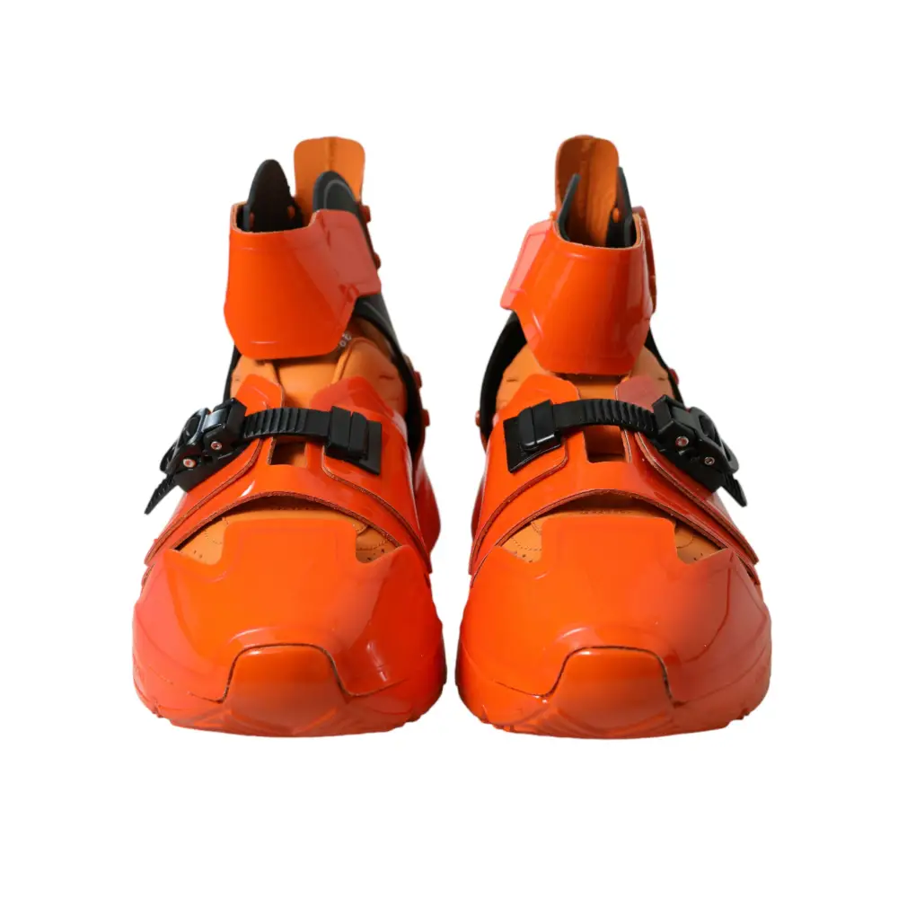 Dolce & Gabbana Orange Multi Panel klobige High Top Turnschuhe Schuhe - EU39/US6