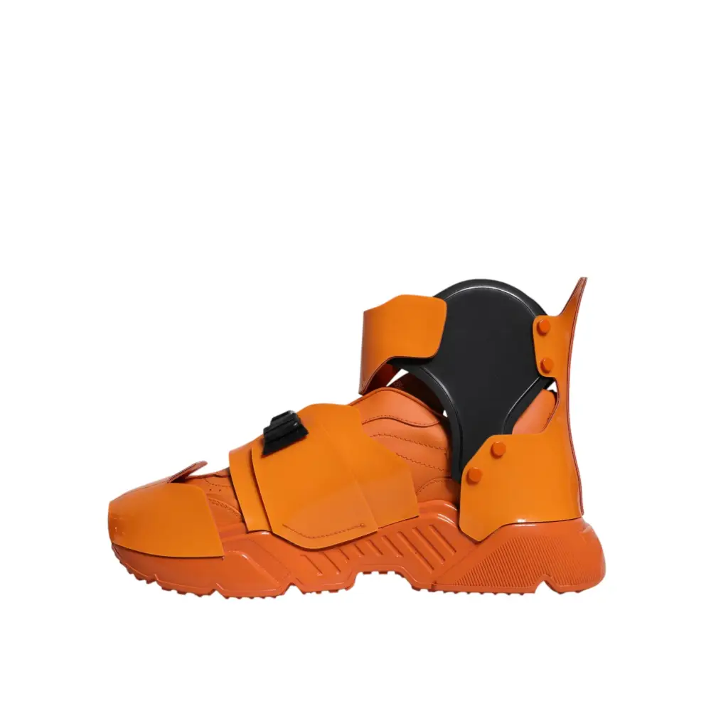 Dolce & Gabbana Orange Multi Panel klobige High Top Turnschuhe Schuhe - EU44/US11