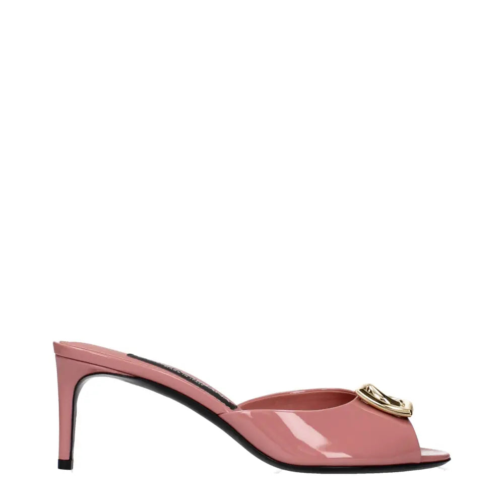Dolce & Gabbana Pinke Leder-Stilettosandalen - EU36/US6