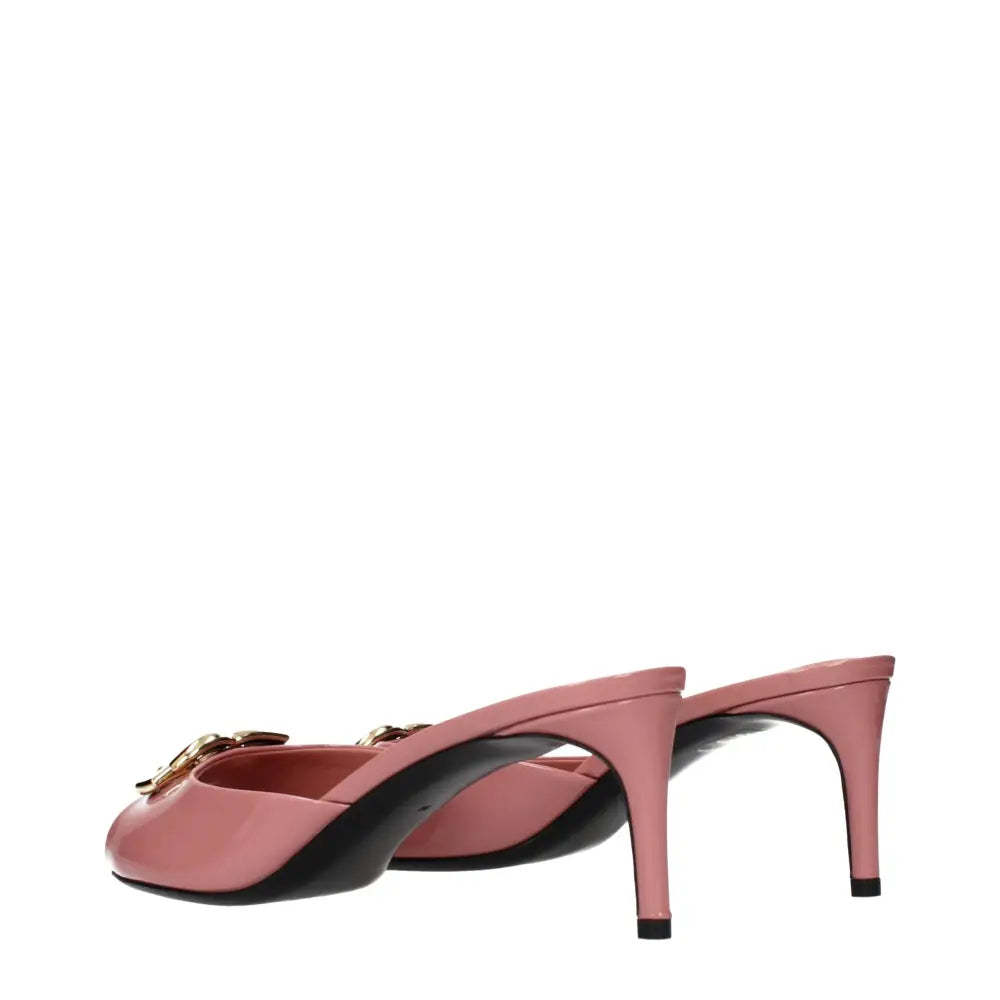 Dolce & Gabbana Pinke Leder-Stilettosandalen - EU36/US6