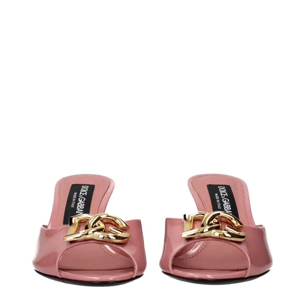 Dolce & Gabbana Pinke Leder-Stilettosandalen - EU36/US6