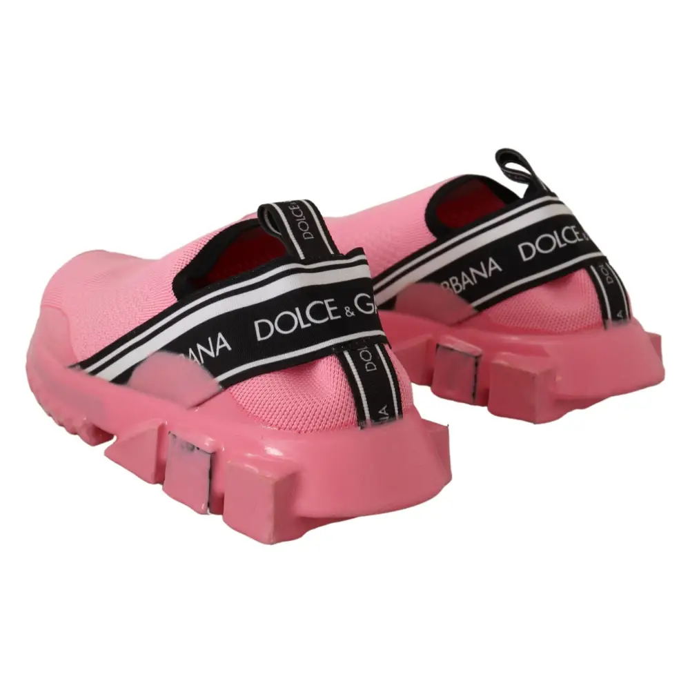 Dolce & Gabbana Rosa Low Top Slip On Casual Sorrento Turnschuhe