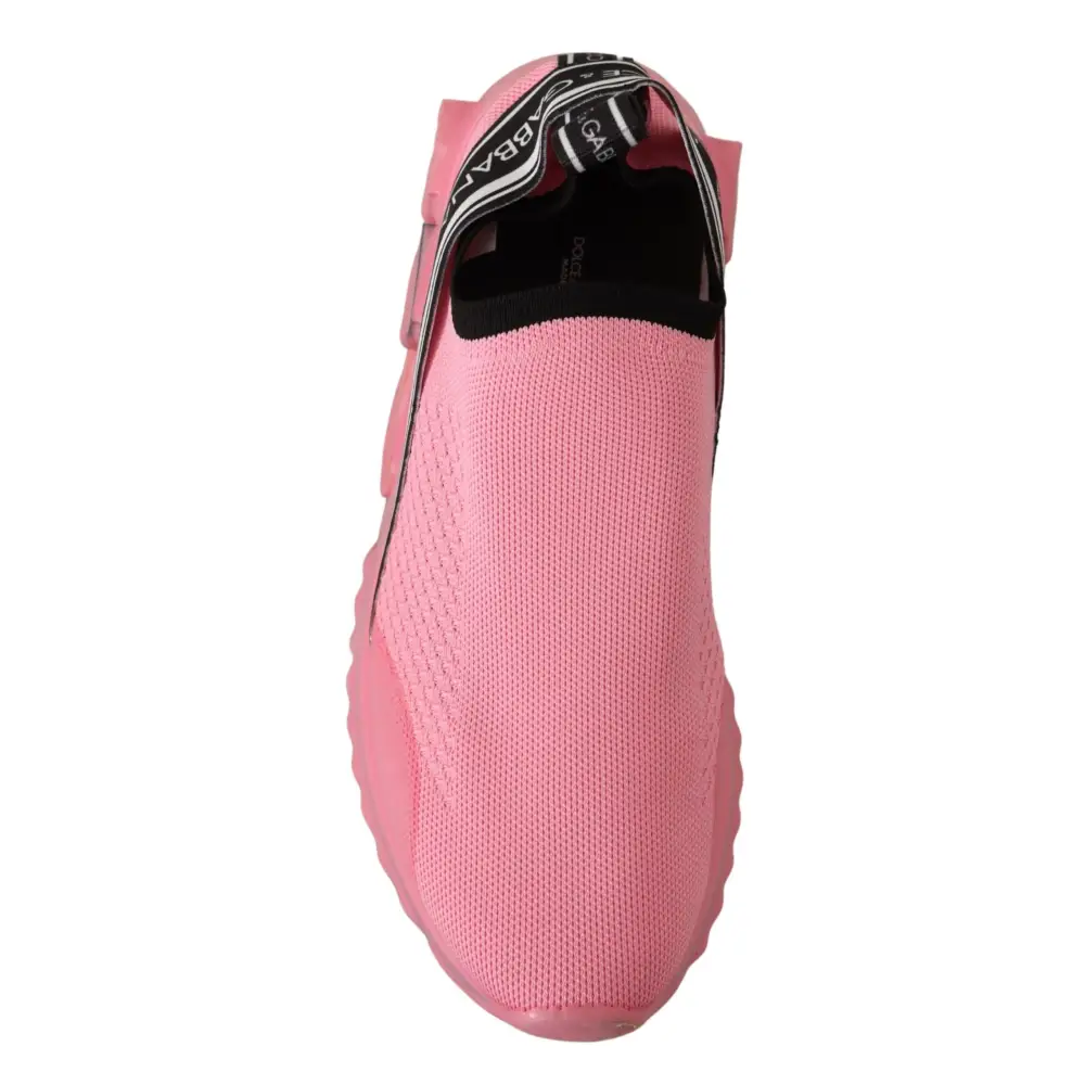 Dolce & Gabbana Rosa Low Top Slip On Casual Sorrento Turnschuhe