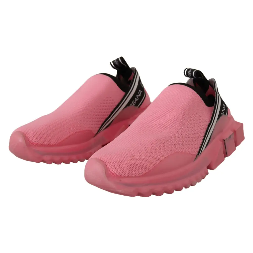 Dolce & Gabbana Rosa Low Top Slip On Casual Sorrento Turnschuhe