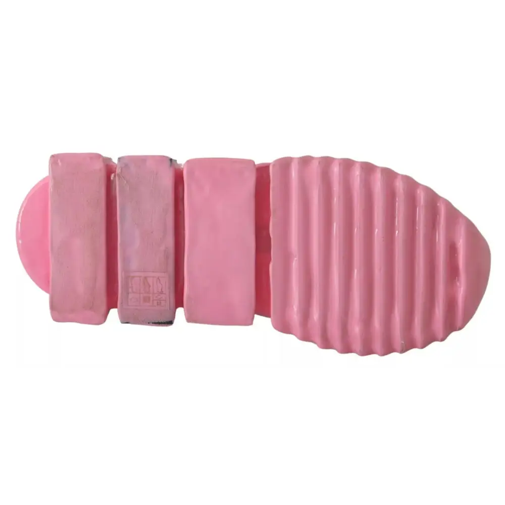 Dolce & Gabbana Rosa Low Top Sorrento Sneakers Slip On Freizeitschuhe