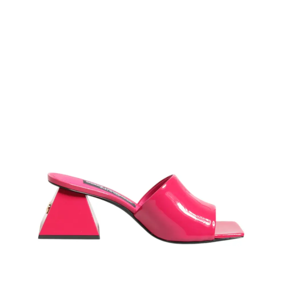 Dolce & Gabbana Rosa Offene Zehe Blockabsatz Mules Sandalen Schuhe - EU36/US5.5