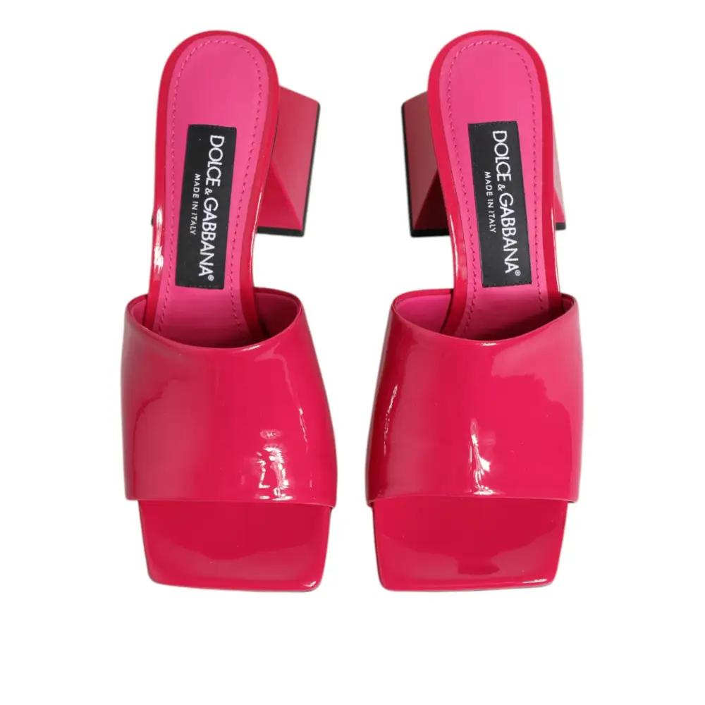 Dolce & Gabbana Rosa Offene Zehe Blockabsatz Mules Sandalen Schuhe - EU35/US4.5