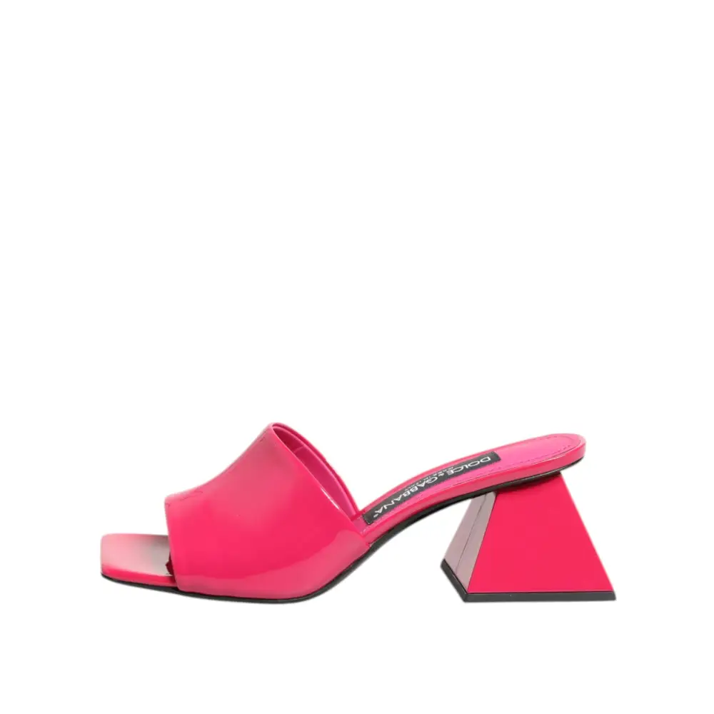 Dolce & Gabbana Rosa Offene Zehe Blockabsatz Mules Sandalen Schuhe - EU36/US5.5