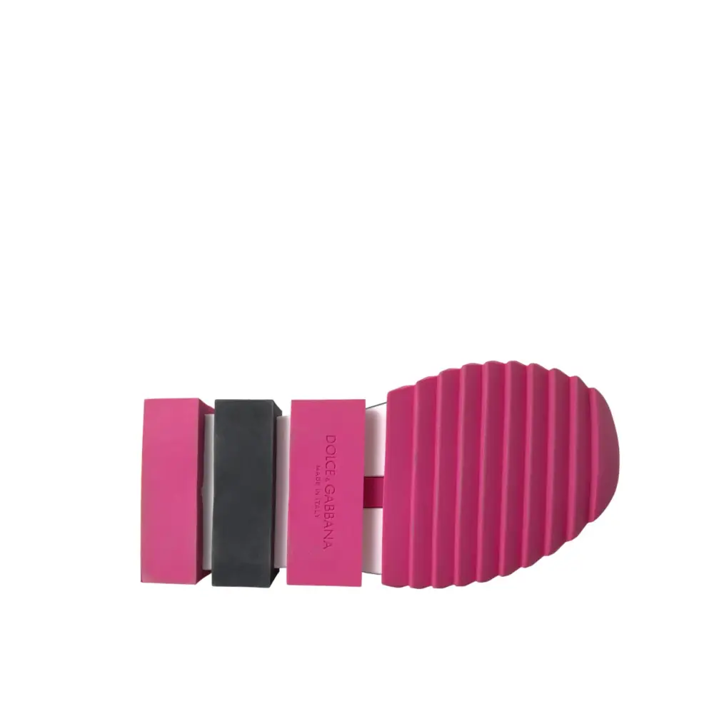 Dolce & Gabbana Rosa Sorrento Kristalle Turnschuhe Schuhe - EU36.5/US6