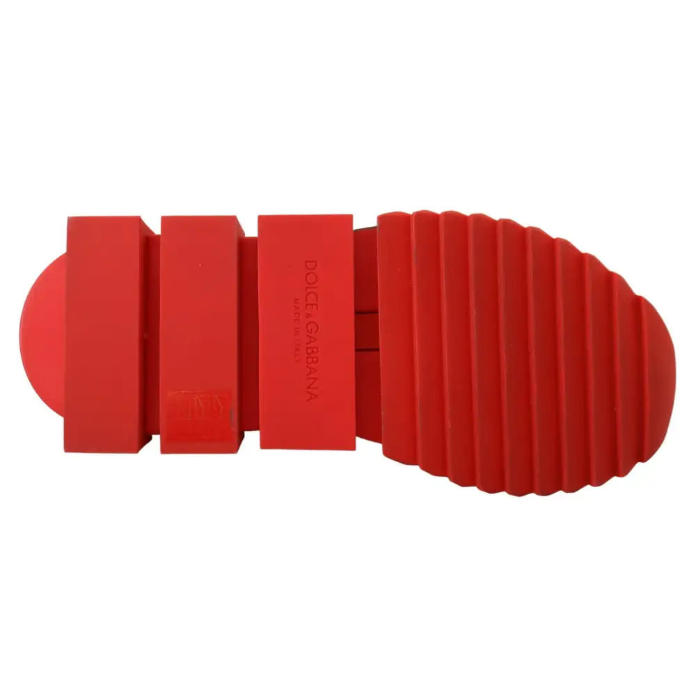 Dolce & Gabbana Rot Bling Sorrento Turnschuhe Socken Schuhe - EU35/US4.5