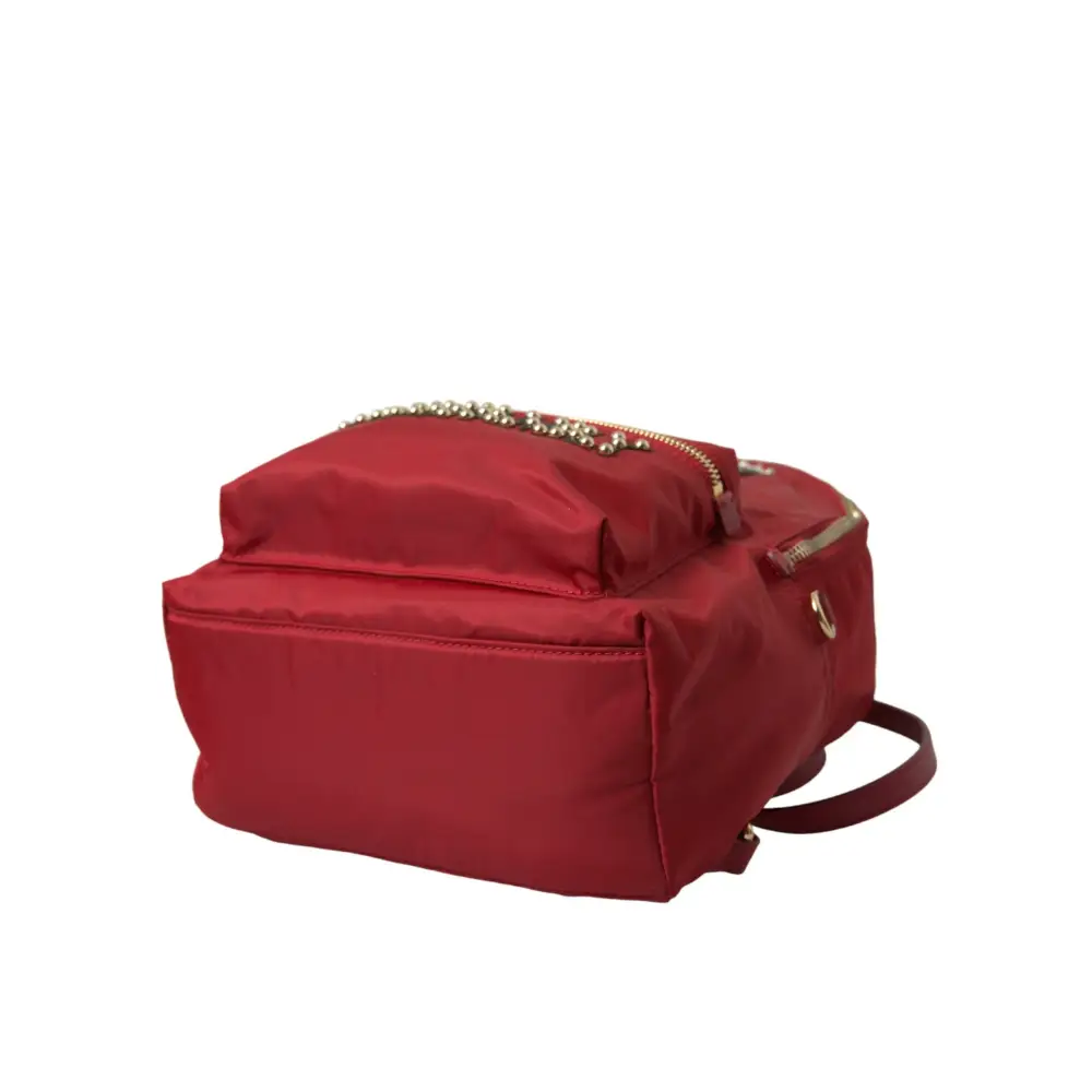 Dolce & Gabbana Rot #DGFAMILY Verschönerter Rucksack VULCANO Tasche