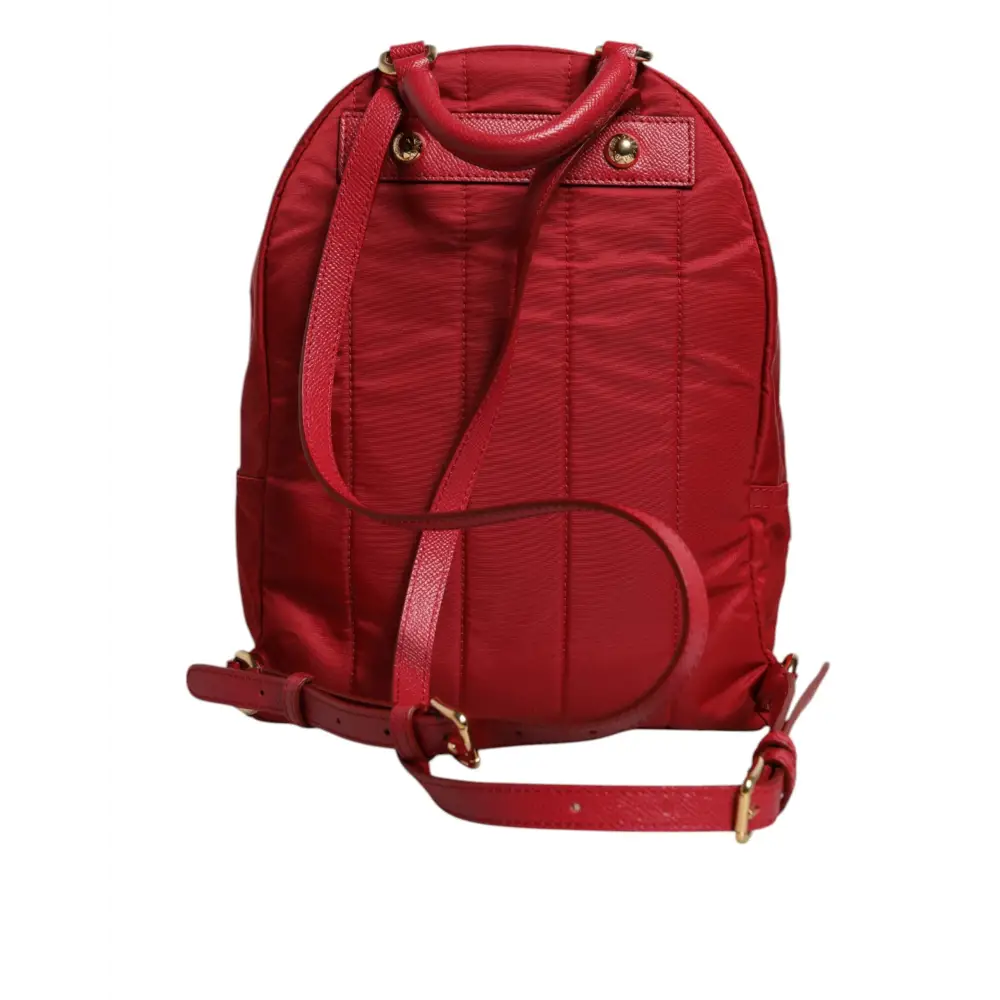 Dolce & Gabbana Rot #DGFAMILY VULCANO Verschönerung Rucksack Tasche