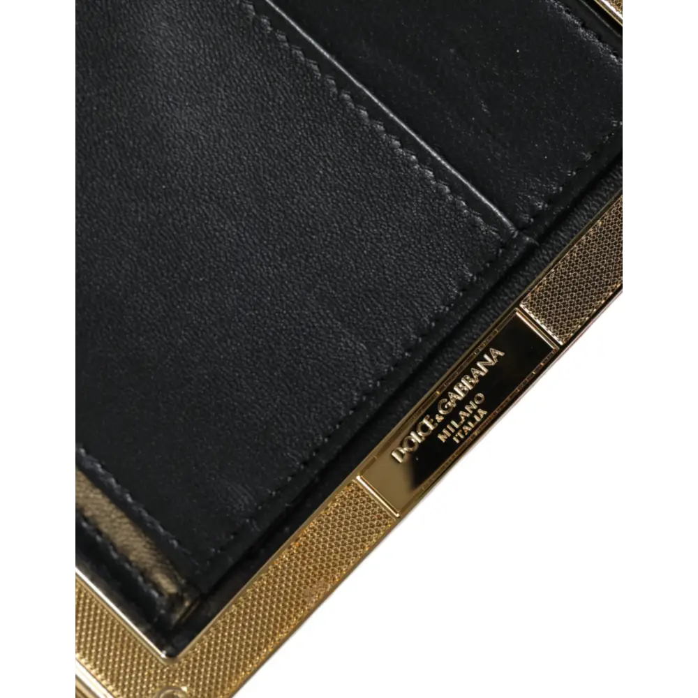 Dolce & Gabbana Rot Samt Gold Rahmen Kupplung Abend Party Handtasche