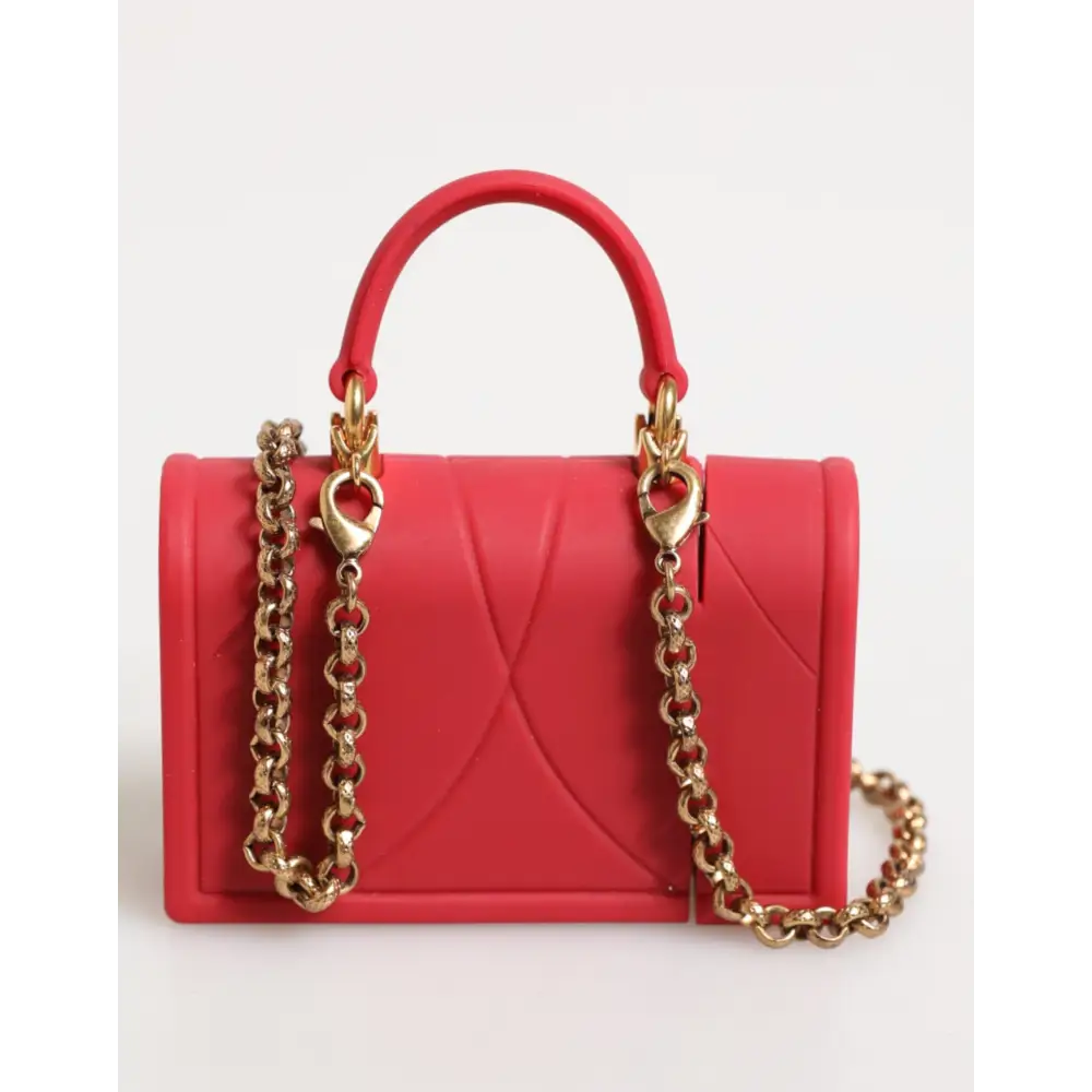 Dolce & Gabbana Rot Silikon Hingabe Herz Abdeckung Tasche Frauen Airpods Fall