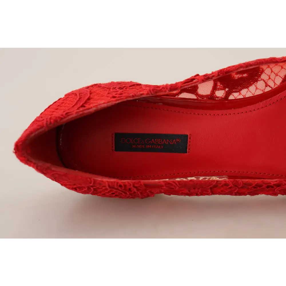 Dolce & Gabbana Rot Taormina Kristalle Loafers Flats Schuhe
