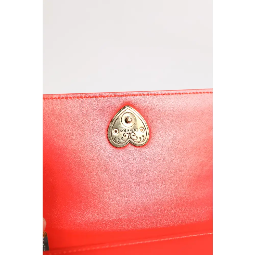 Dolce & Gabbana Rote Leder gesteppte Hingabe Crossbody Handyhülle Tasche