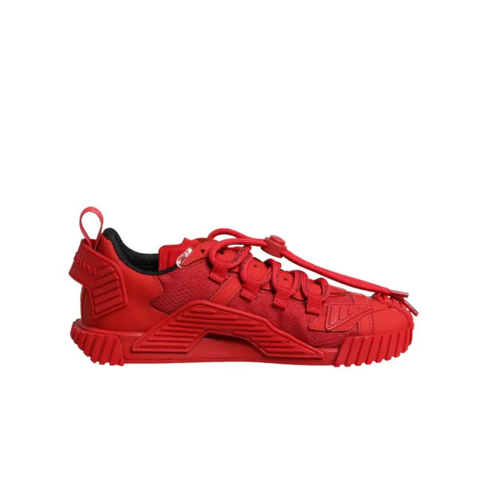 Dolce & Gabbana Rote Logo-Schnürschuhe NS1 Sneakers