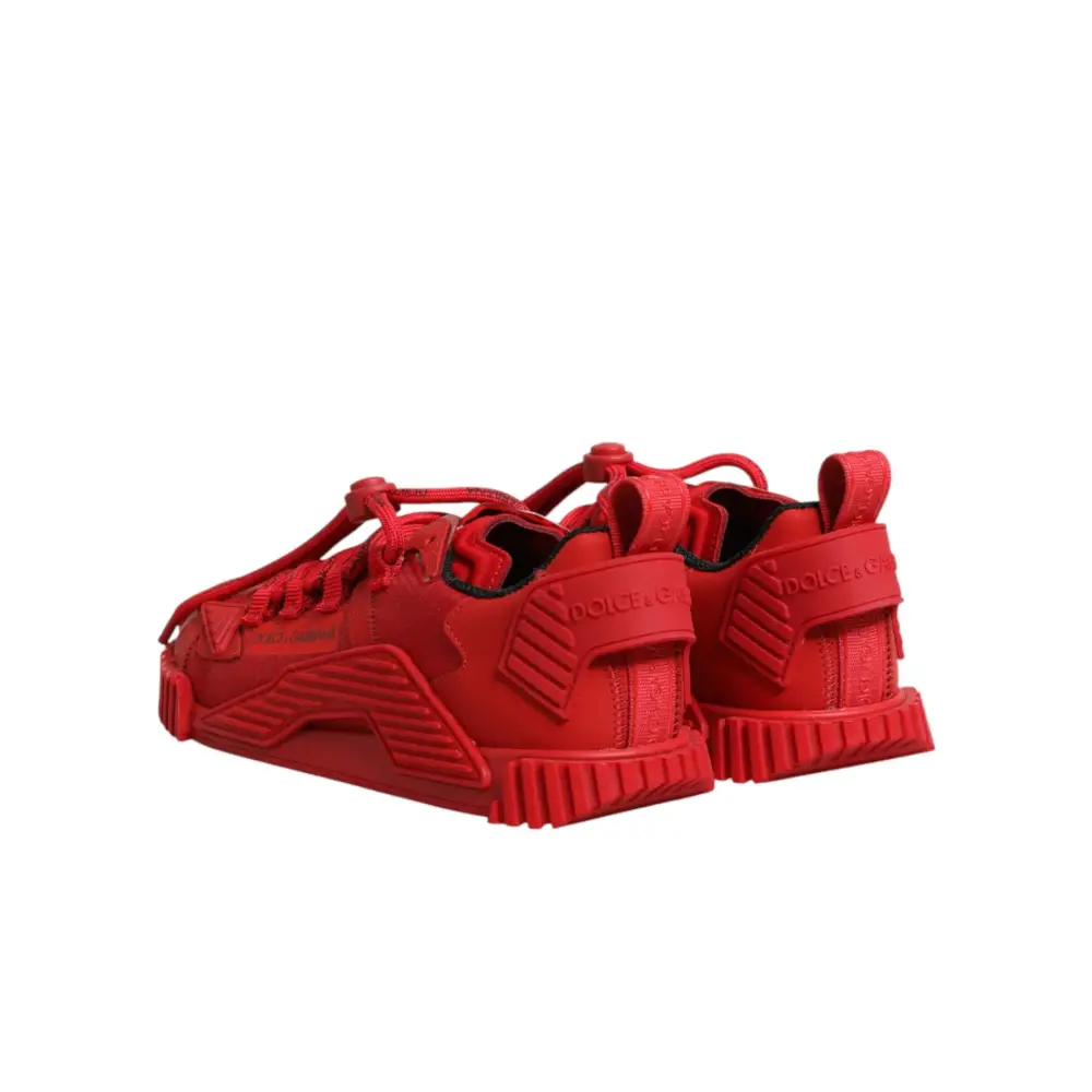 Dolce & Gabbana Rote Logo-Schnürschuhe NS1 Sneakers