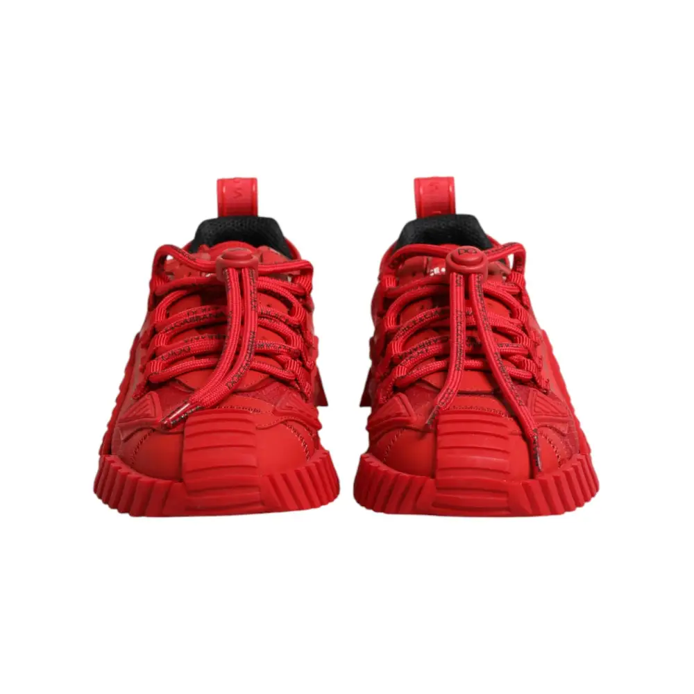Dolce & Gabbana Rote Logo-Schnürschuhe NS1 Sneakers