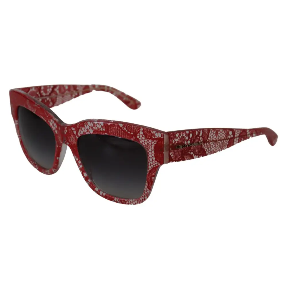 Dolce & Gabbana Rote Spitze Acetat-Rechteckbrille DG4231Sonnenbrille