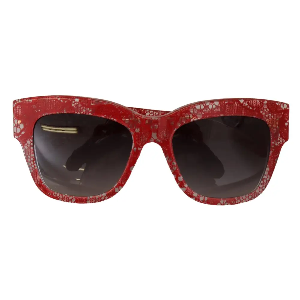 Dolce & Gabbana Rote Spitze Acetat-Rechteckbrille DG4231Sonnenbrille