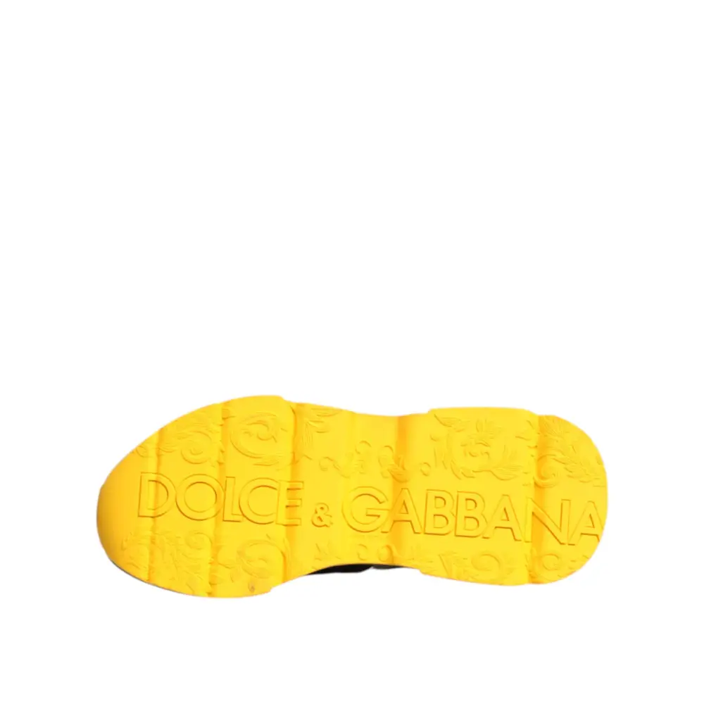 Dolce & Gabbana Schwarz Daymaster Low Top Männer Turnschuhe Schuhe - EU46/US13