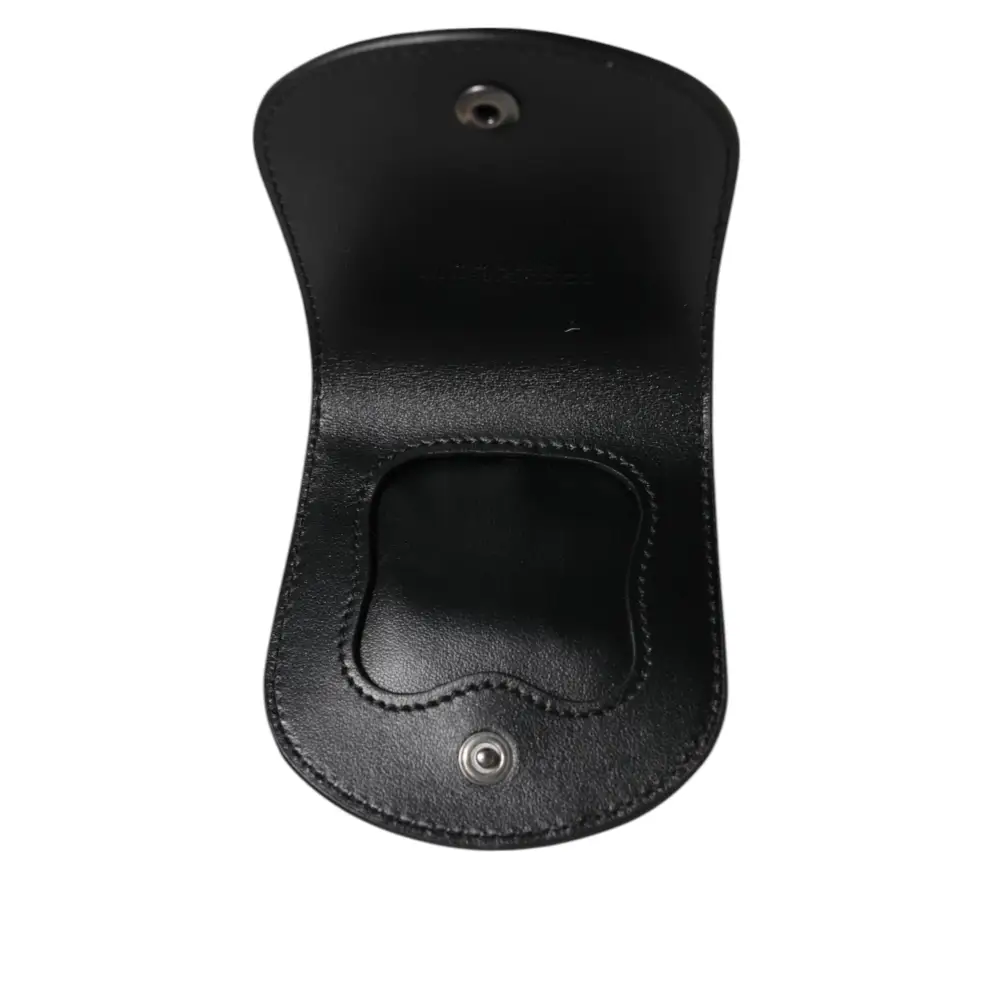 Dolce & Gabbana Schwarz Exotische Haut Münze Kondom Fall Halter Tasche Brieftasche