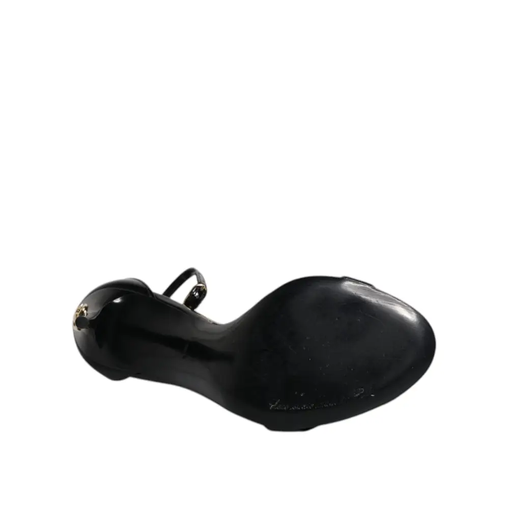 Dolce & Gabbana Schwarz KEIRA Heels Riemchensandalen Schuhe - EU35.5/US5