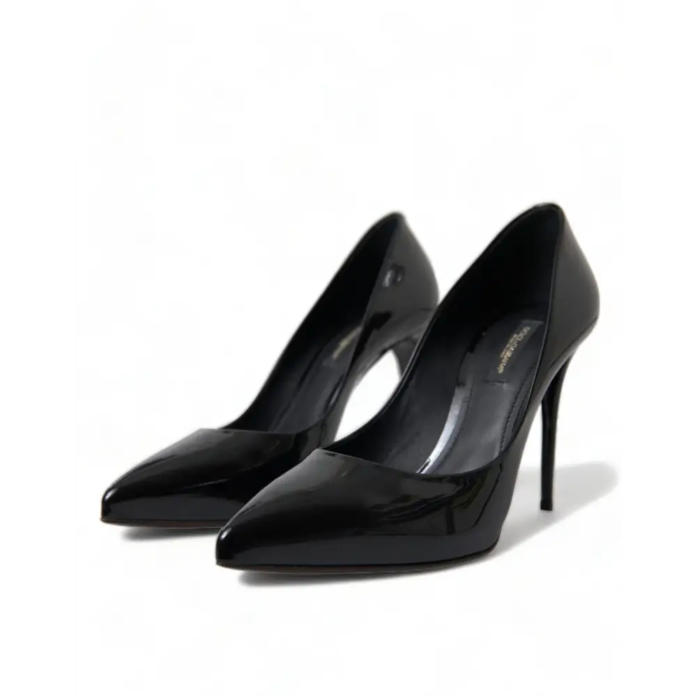 Dolce & Gabbana Schwarz Lackleder Pumps Heels Schuhe - EU36/US5.5