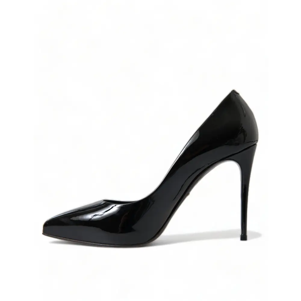 Dolce & Gabbana Schwarz Lackleder Pumps Heels Schuhe - EU36/US5.5