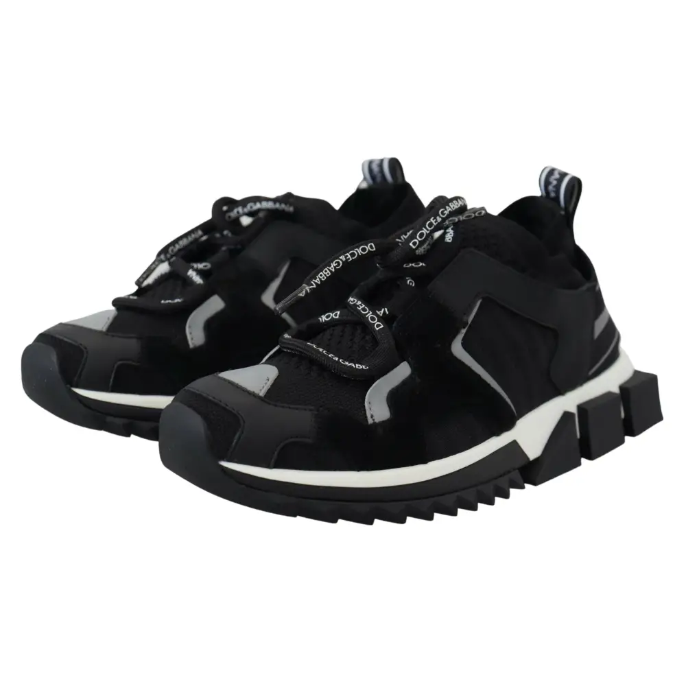 Dolce & Gabbana Schwarz Mesh Sorrento Trekking Turnschuhe Schuhe - EU35.5/US5