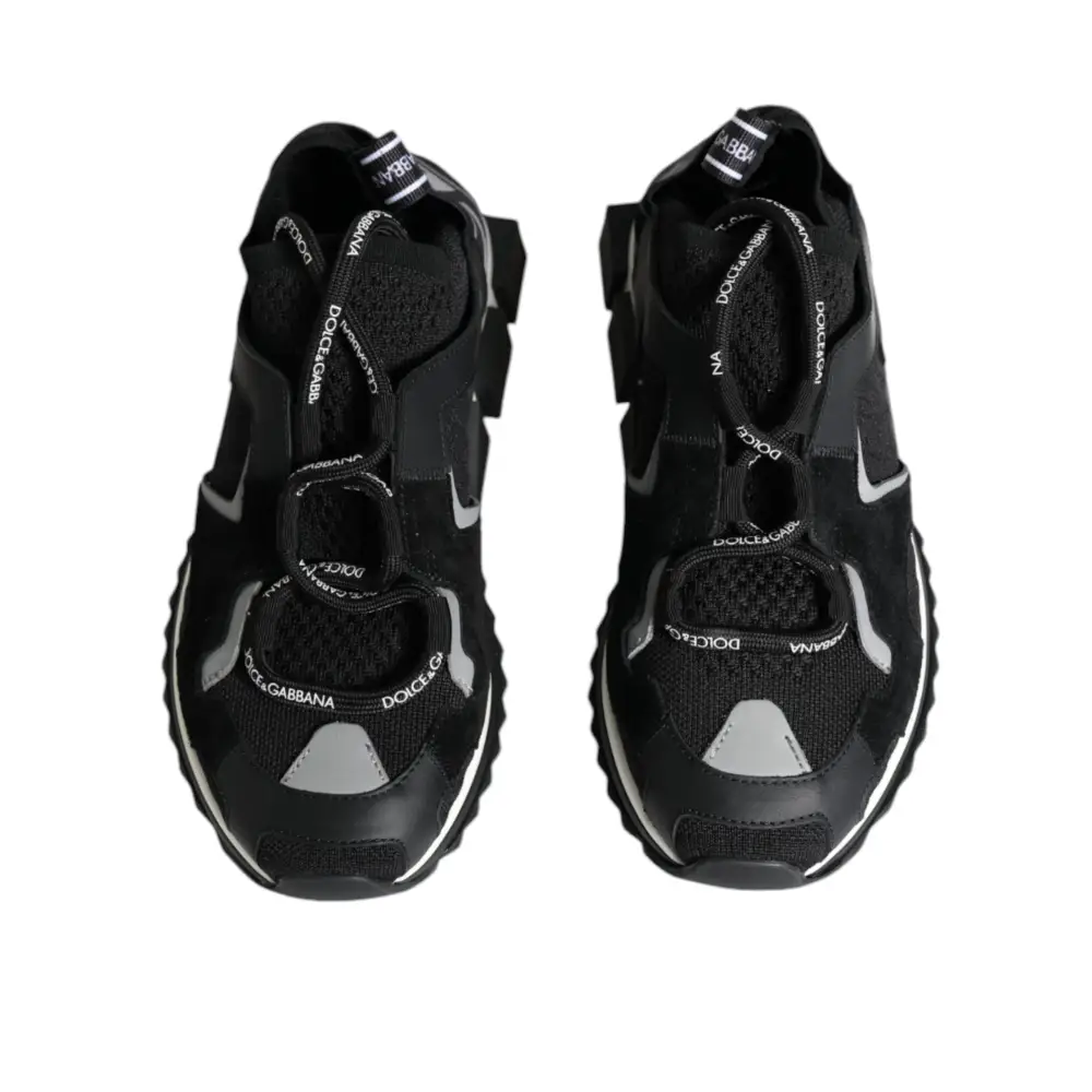 Dolce & Gabbana Schwarz Mesh Sorrento Trekking Turnschuhe Schuhe - EU37/US7