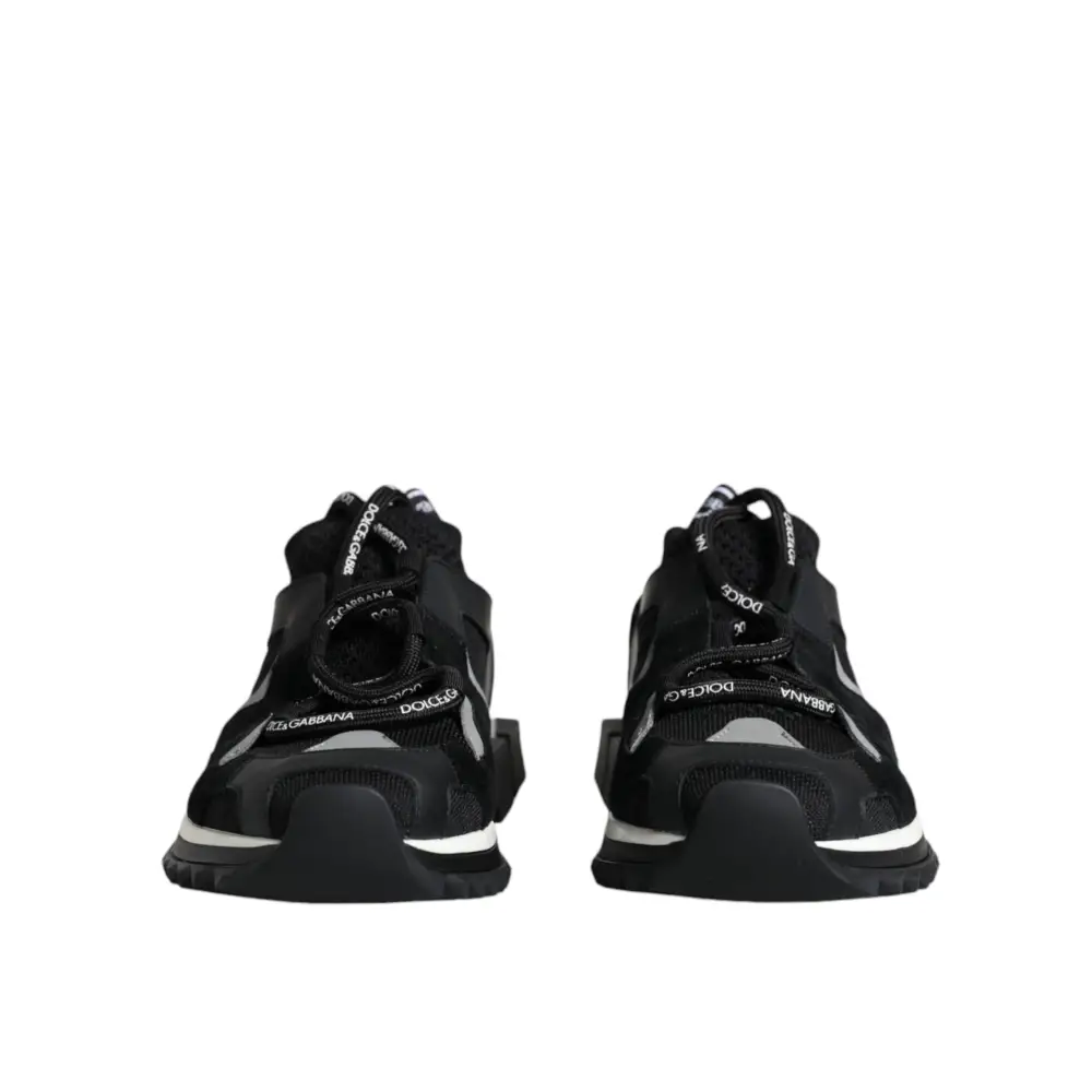 Dolce & Gabbana Schwarz Mesh Sorrento Trekking Turnschuhe Schuhe - EU37/US7