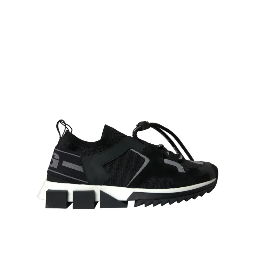 Dolce & Gabbana Schwarz Mesh Sorrento Trekking Turnschuhe Schuhe - EU37/US6.5