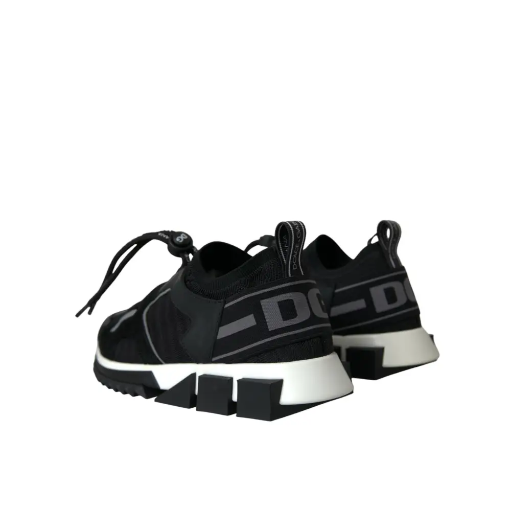 Dolce & Gabbana Schwarz Mesh Sorrento Trekking Turnschuhe Schuhe - EU37/US6.5