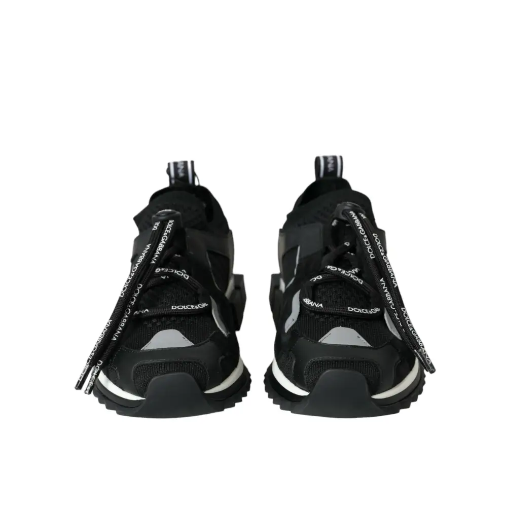 Dolce & Gabbana Schwarz Mesh Sorrento Trekking Turnschuhe Schuhe - EU37/US6.5