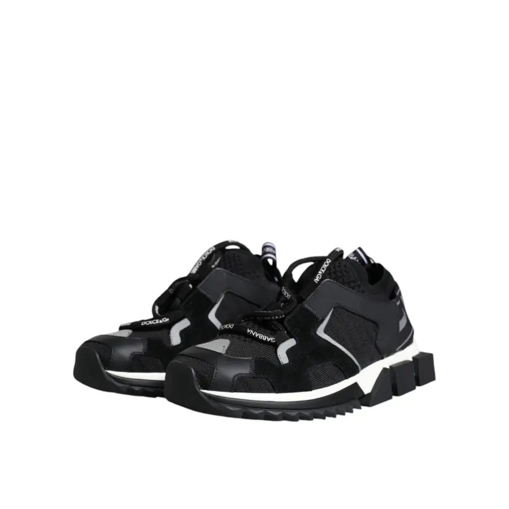 Dolce & Gabbana Schwarz Mesh Sorrento Trekking Turnschuhe Schuhe - EU37/US7