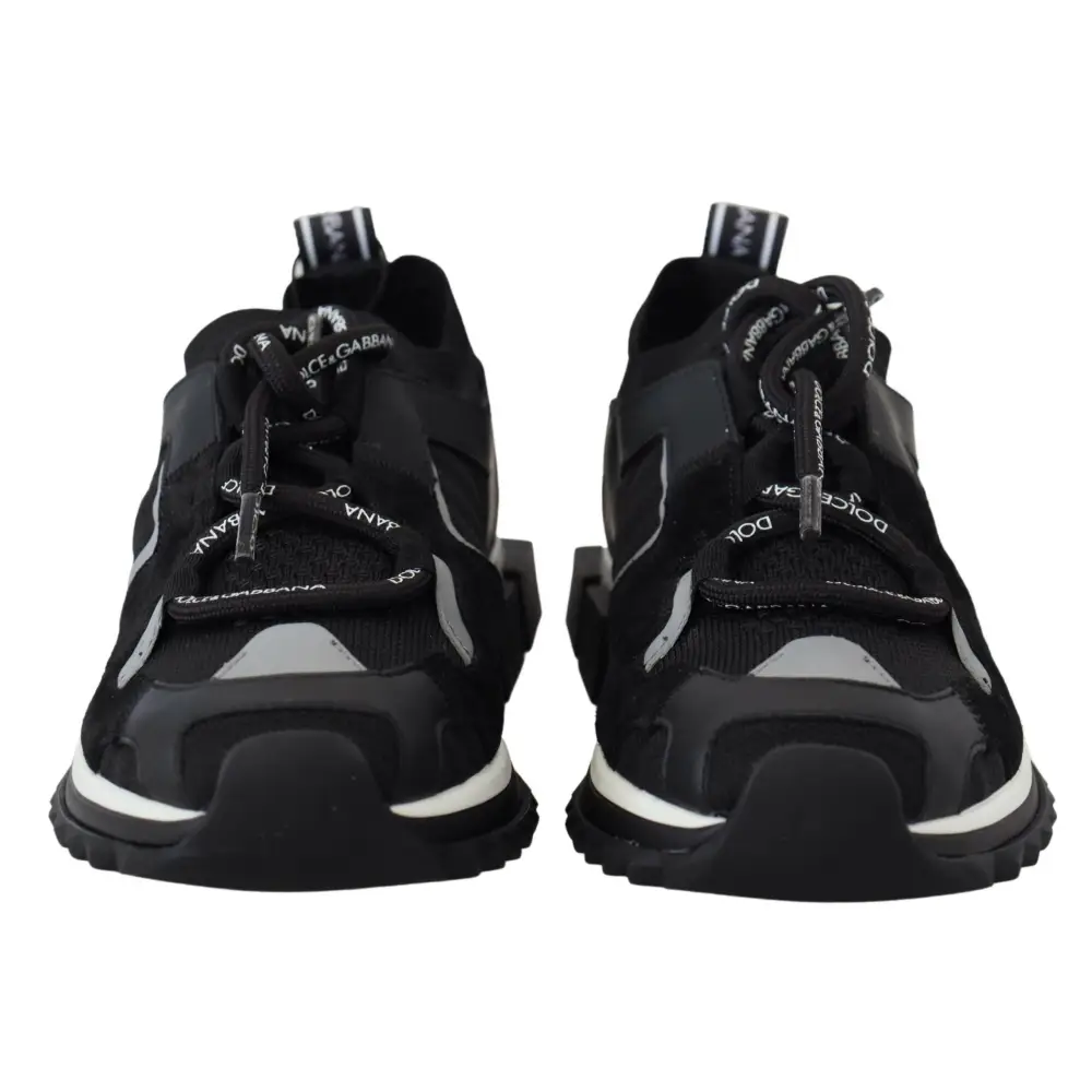 Dolce & Gabbana Schwarz Mesh Sorrento Trekking Turnschuhe Schuhe - EU35.5/US5