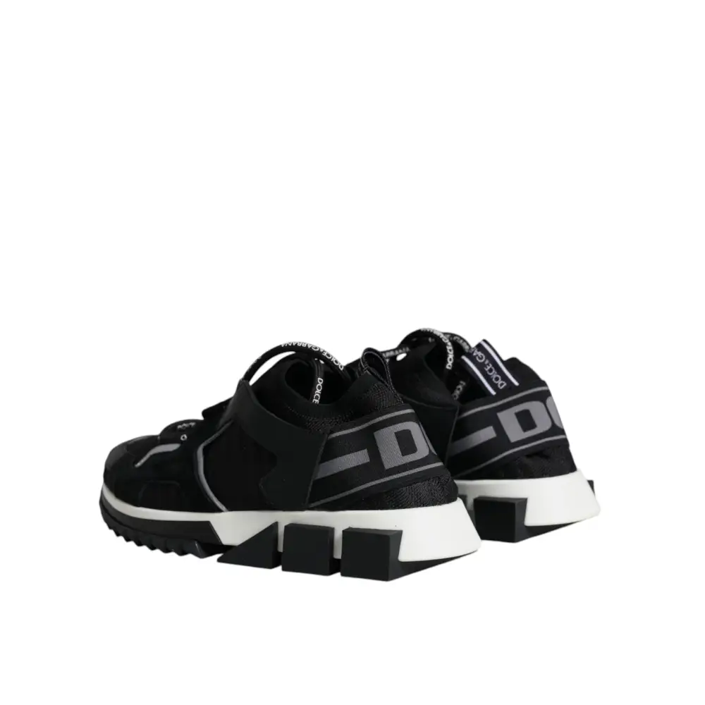 Dolce & Gabbana Schwarz Mesh Sorrento Trekking Turnschuhe Schuhe - EU37/US7