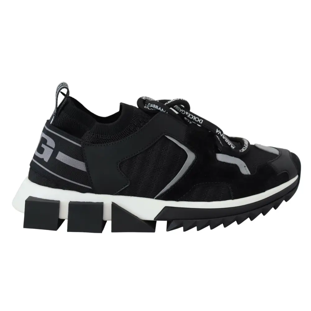 Dolce & Gabbana Schwarz Mesh Sorrento Trekking Turnschuhe Schuhe - EU35.5/US5