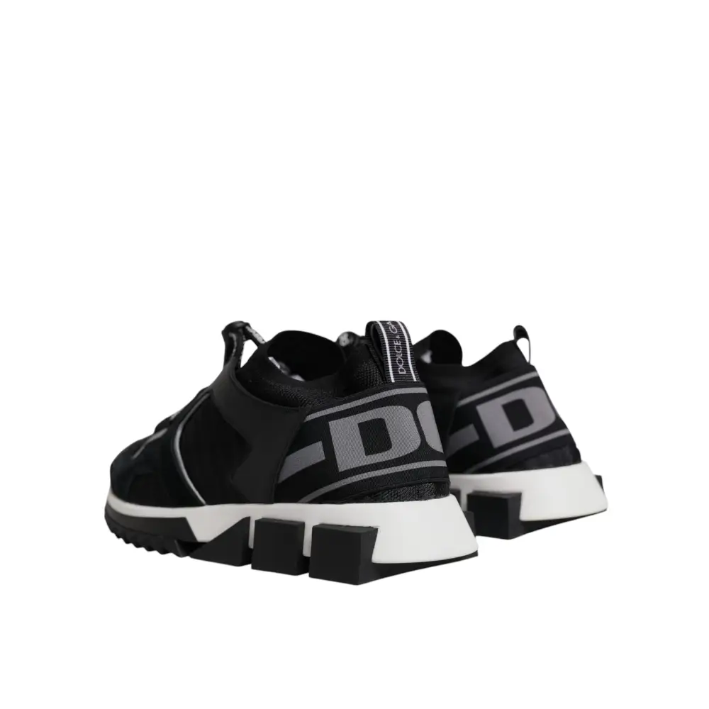 Dolce & Gabbana Schwarz Mesh Sorrento Trekking Turnschuhe Schuhe - EU39.5/US9