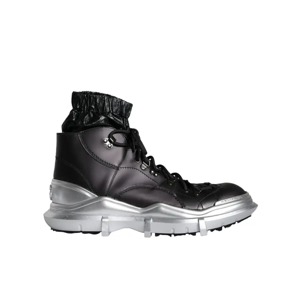 Dolce & Gabbana Schwarz Nylon Galileo High Top Turnschuhe Schuhe - EU44/US11