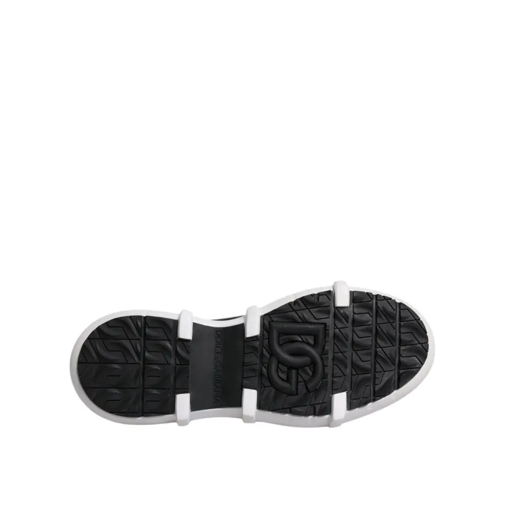 Dolce & Gabbana Schwarz Nylon Galileo High Top Turnschuhe Schuhe - EU44/US11