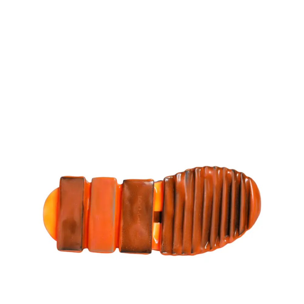 Dolce & Gabbana Schwarz Orange Sorrento Slip On Sneakers Schuhe