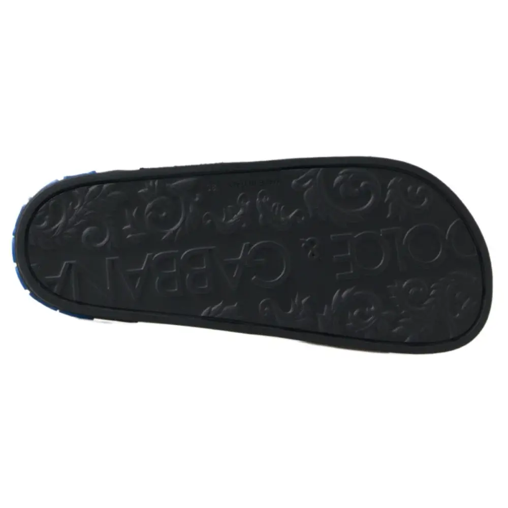 Dolce & Gabbana Schwarz Rutschen Sandalen Strand Saint Barth Schuhe