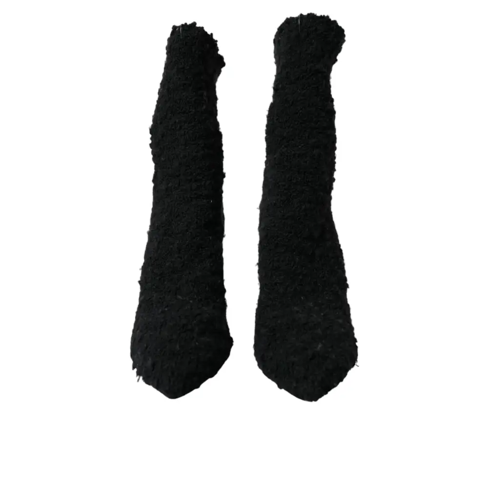 Dolce & Gabbana Schwarz Stiletto Heels Mid Calf Stiefel Schuhe - EU37.5/US7