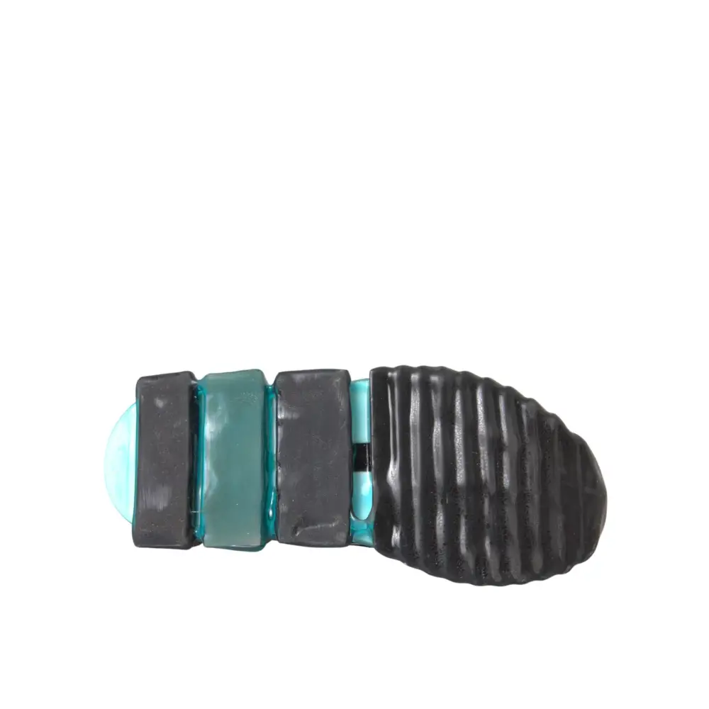 Dolce & Gabbana Schwarz Weiß Blau Slip On Sorrento Sneakers Schuhe