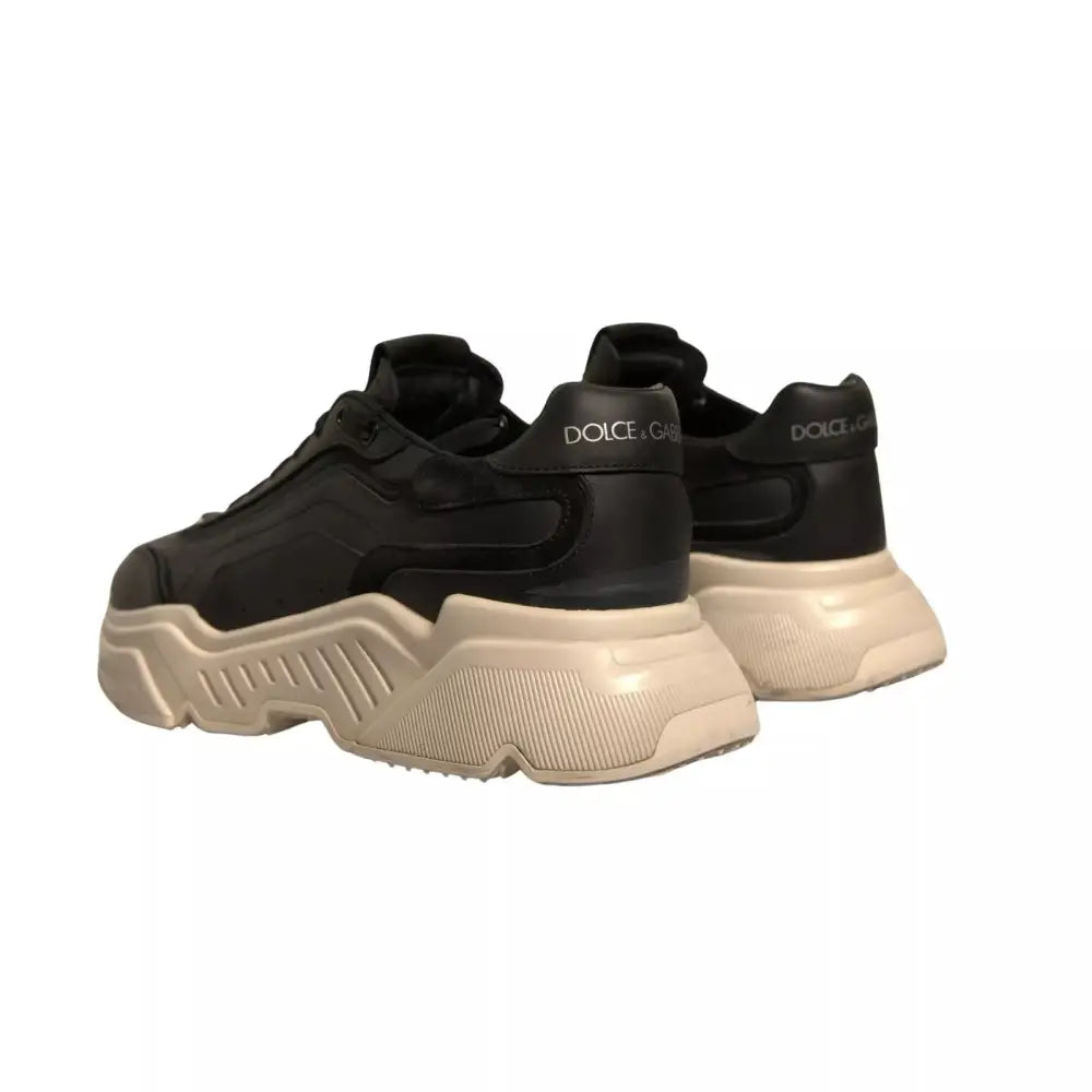 Dolce & Gabbana Schwarz Weiß Daymaster Low Top Turnschuhe Schuhe - EU36.5/US6