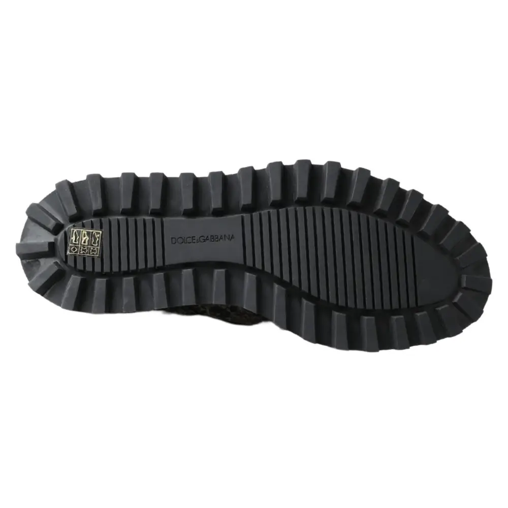 Dolce & Gabbana Schwarz Weiß Derby Lackleder Schuhe - EU39/US6